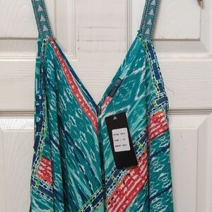 Colorful Patterned Dress, 2X, NWT